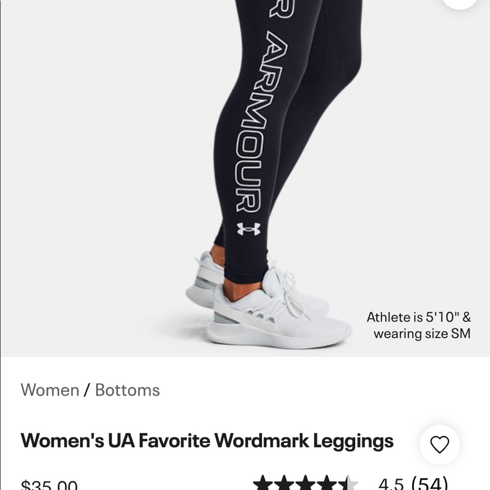 NWOT UA leggings. Like new condition.